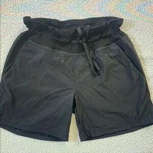 High-Waist Black Women’s Drawstring Shorts